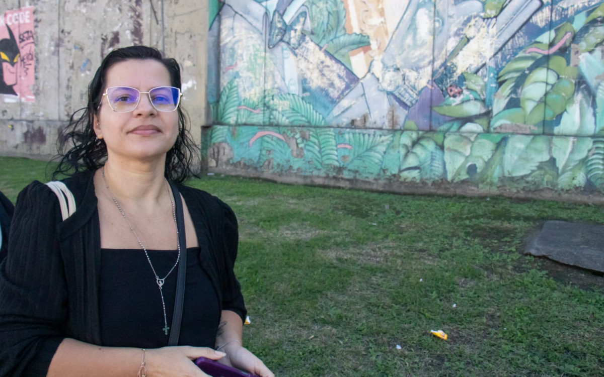Leila Almeida esperou mais de uma hora por um ônibus em São Cristóvão
