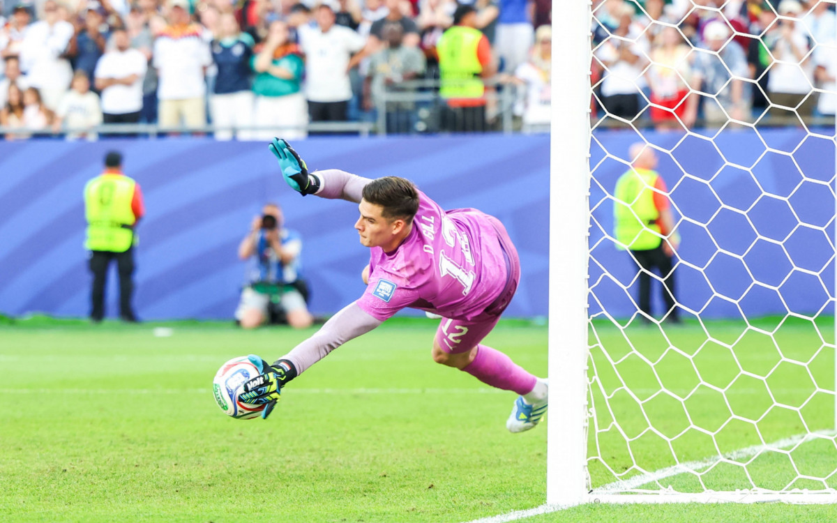 Partida entre Alemanha x Paraguai, válida pela fase de 32 avos de final da Copa do Mundo FIFA de 2026, no Estádio de Boston, em Foxborough, Estados Unidos, nesta segunda-feira (29).