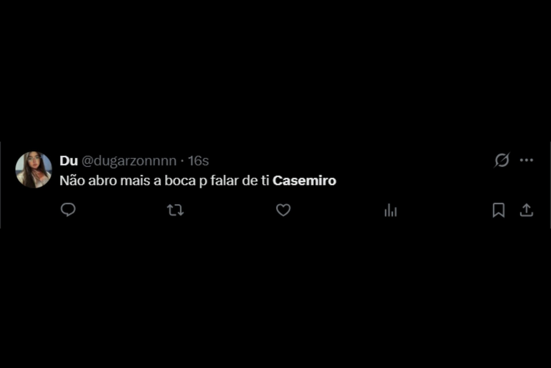 Torcedores pedem desculpas a Casemiro após gol de empate - Reprodução / X