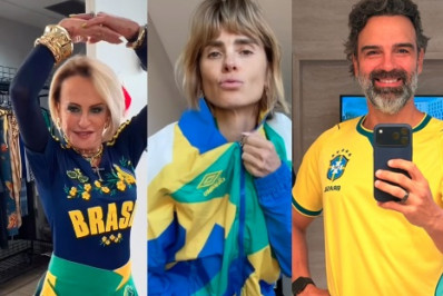 ​Prontos para torcer: Famosos demonstram animação com jogo do Brasil
