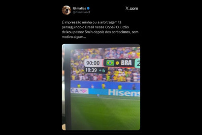 Internautas criticam atuação da arbitragem em Brasil x Japão; veja