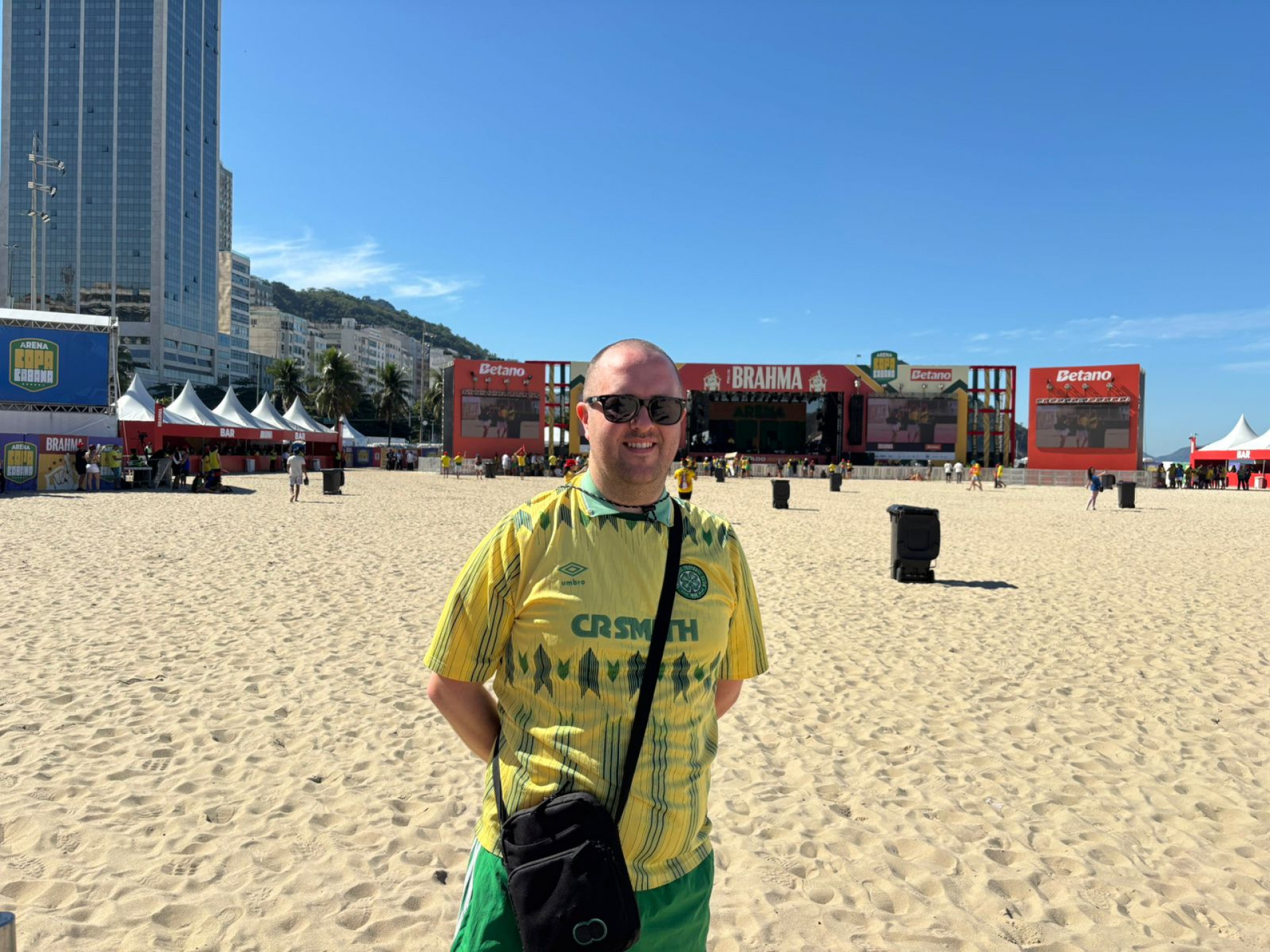 Mark Donnelly, 34, agendou a viagem ao Rio no ano passado - João Alexandre Borges / Agência O Dia
