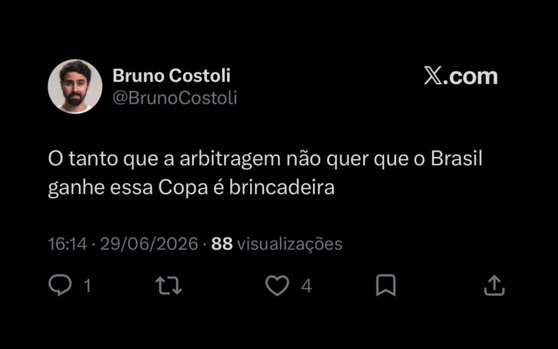 Arbitragem de Brasil x Japão rende críticas nas redes sociais - Reprodução / X