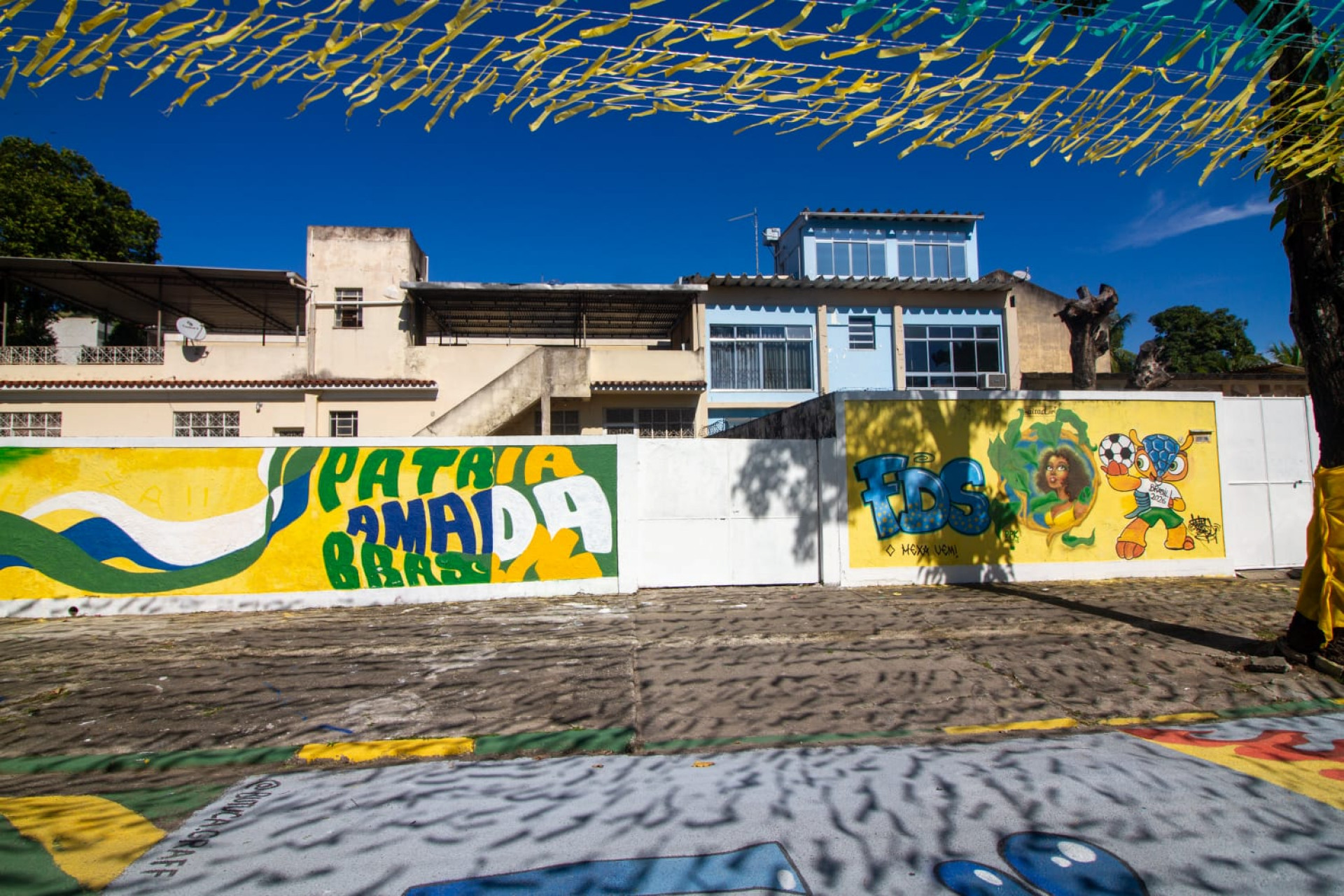 Rua Taturana, em Vicente de Carvalho, foi eleita a mais bem decorada para a Copa do Mundo pela Prefeitura - Érica Martin / Agência O Dia