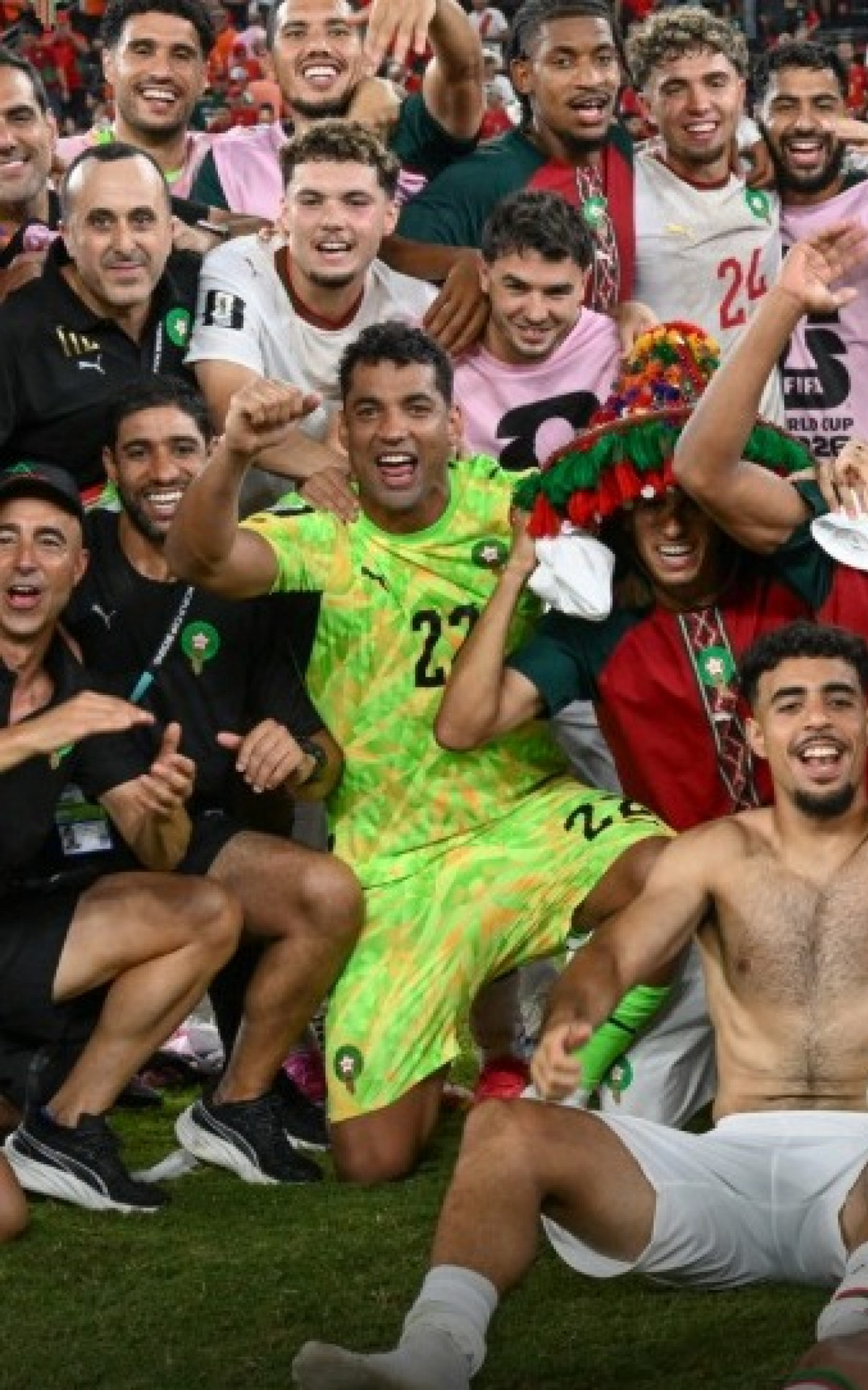 Marrocos celebra classificação na Copa - Divulgação / Marrocos