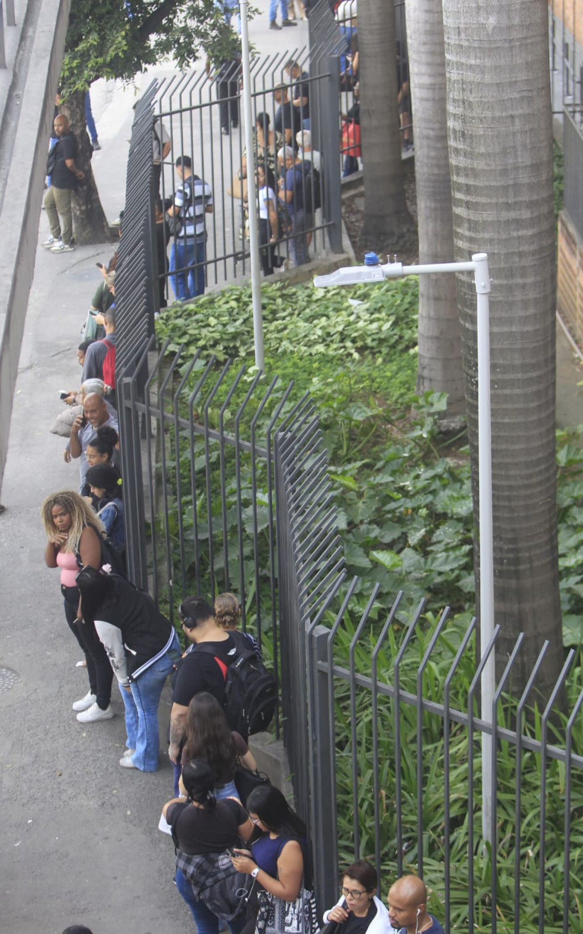 Ponto de ônibus em Del Castilho registra longas filas - Reginaldo Pimenta/Agência O DIA