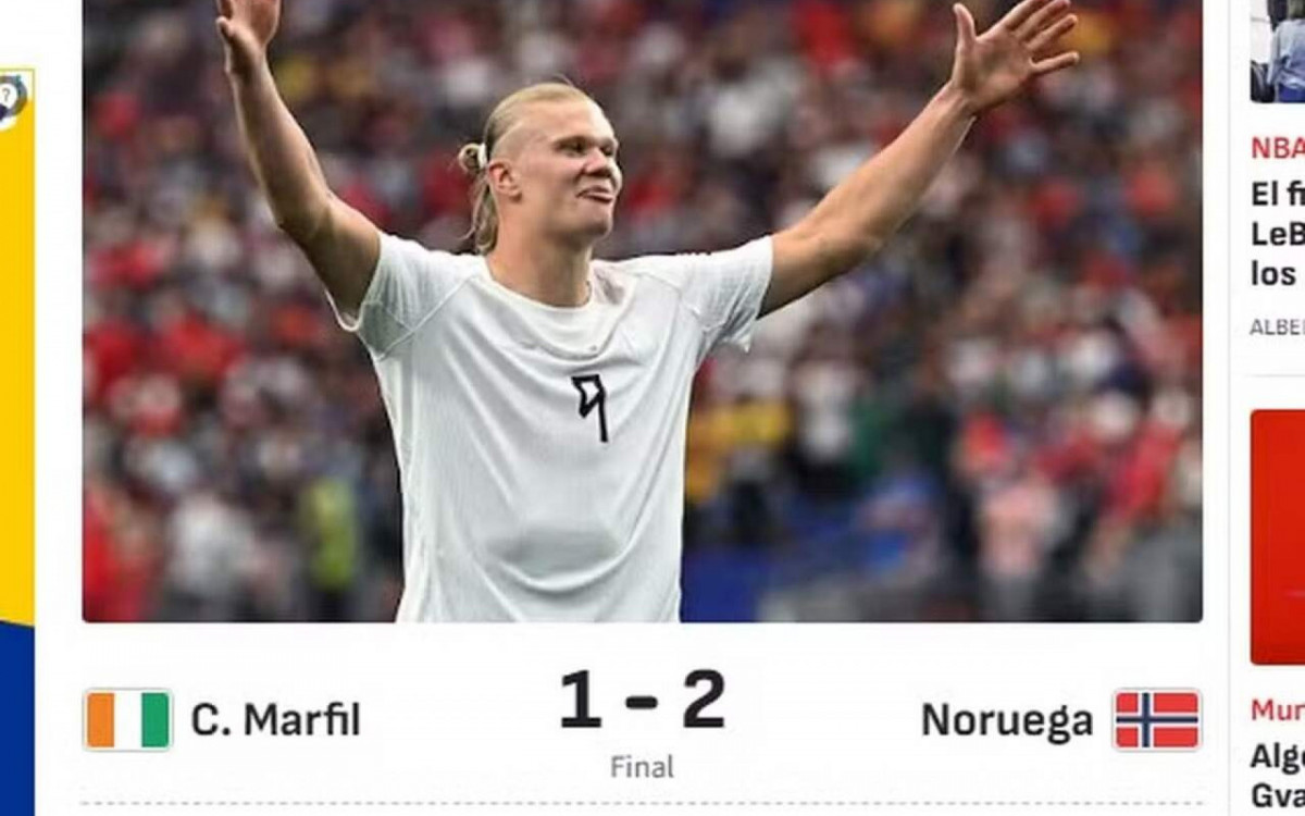Imprensa internacional destaca duelo entre Haaland e Vini Jr em Brasil x Noruega