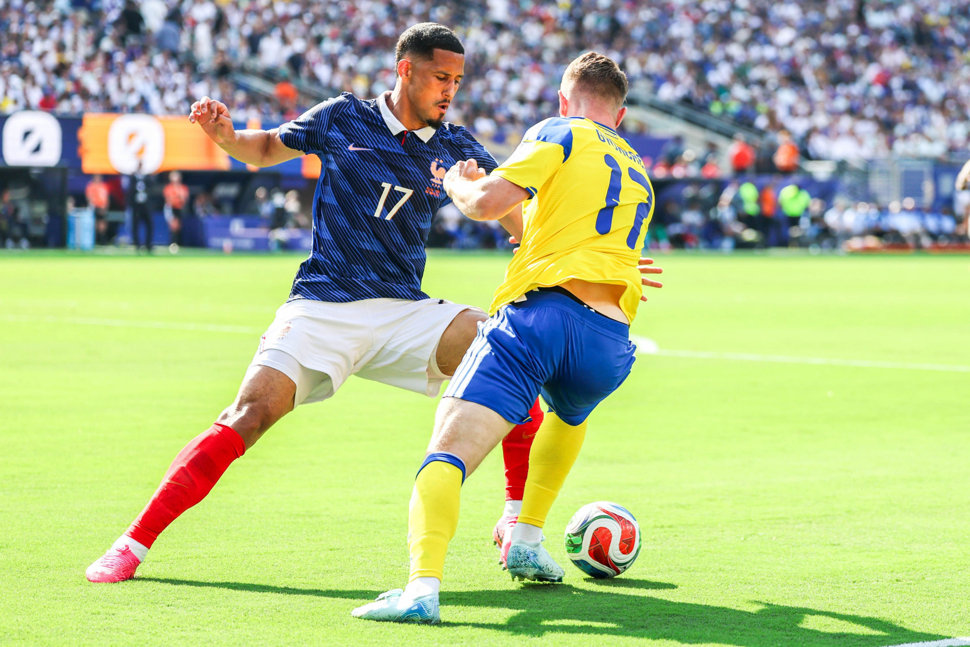 França e Suécia se enfrentaram pela segunda fase da Copa do Mundo - William Volcov/Parceiro/Agência O Dia