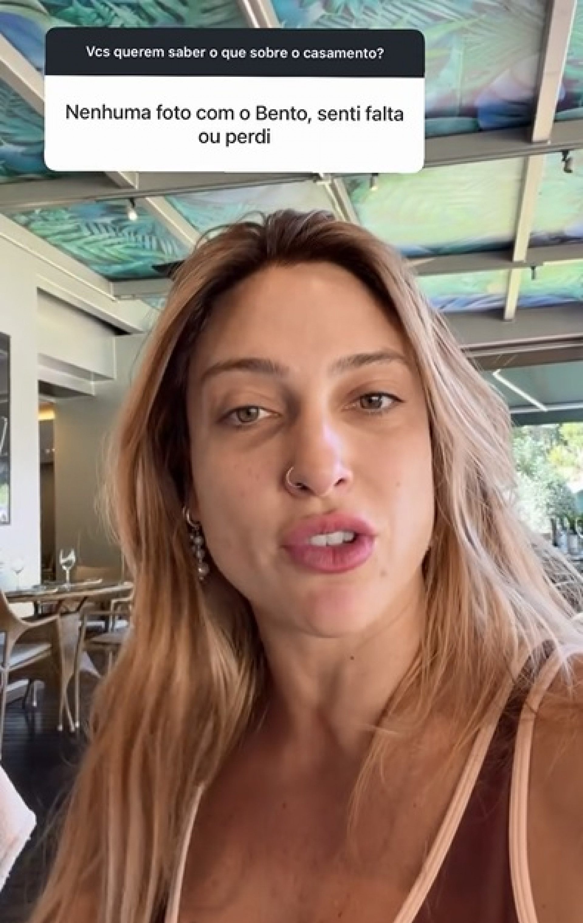 Tati Dias falou sobre ausência do filho no casamento  - Reprodução/Instagram 