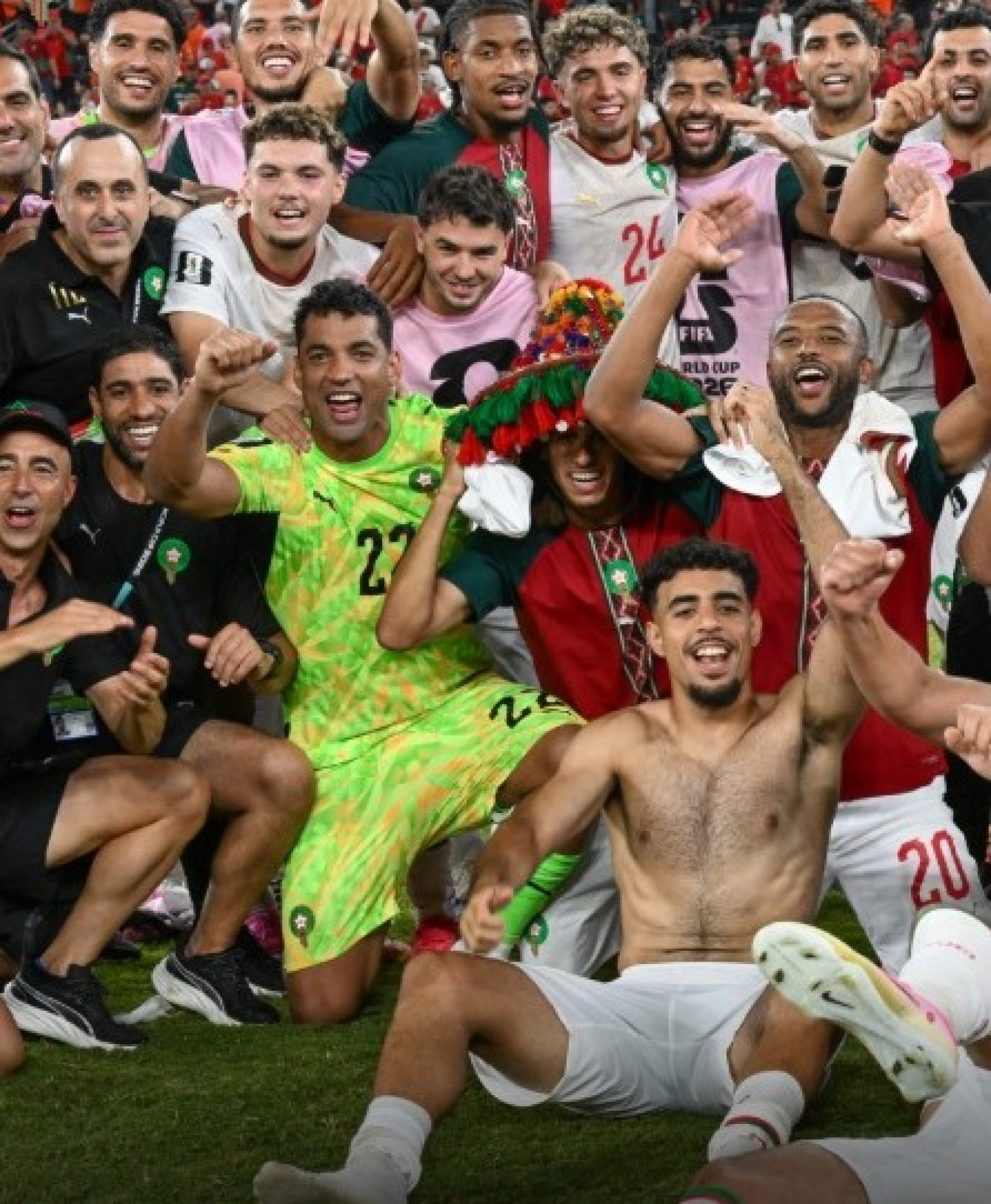 Marrocos celebra classificação na Copa