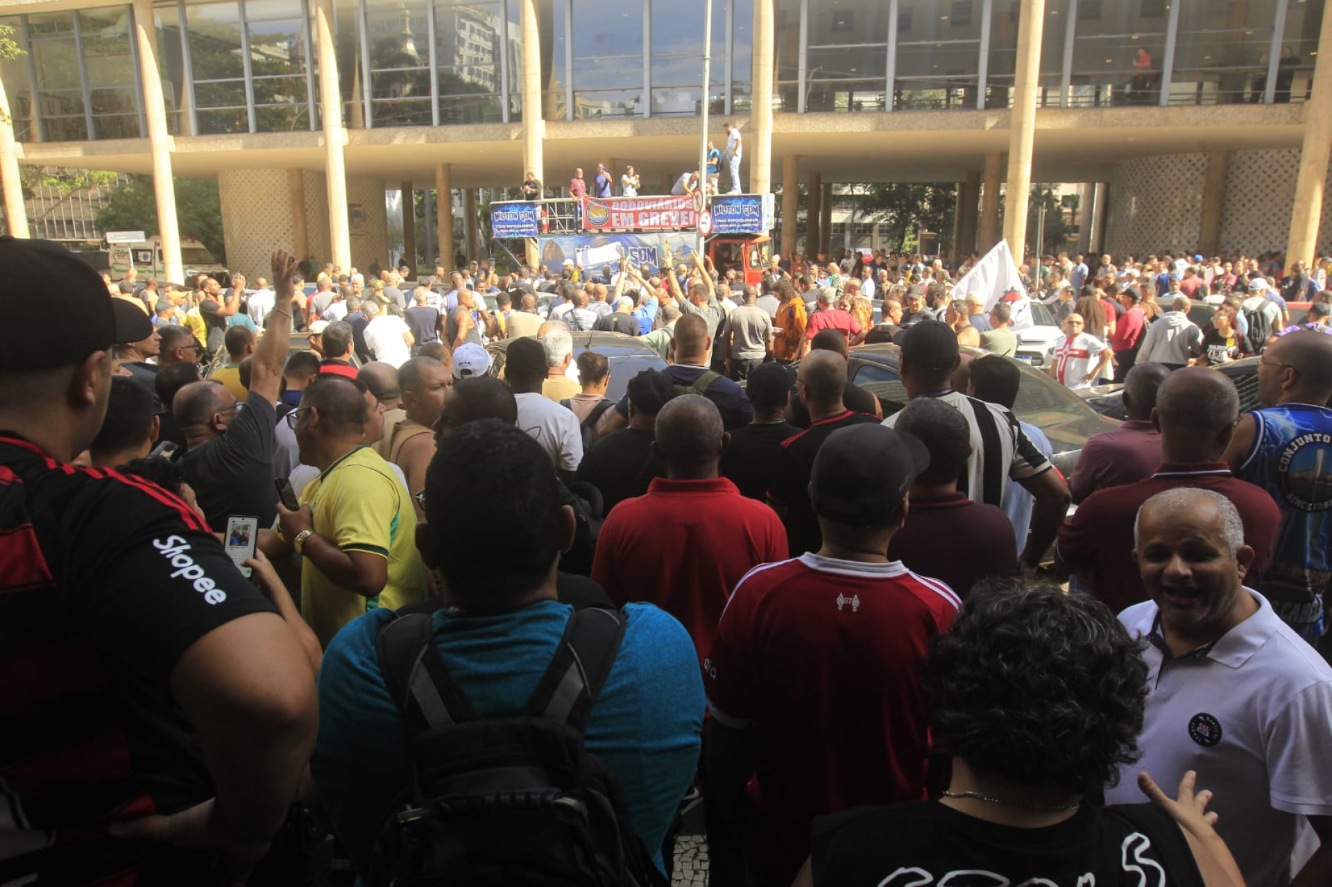 Categoria participou de reunião no Centro - Reginaldo Pimenta/Agência O DIA