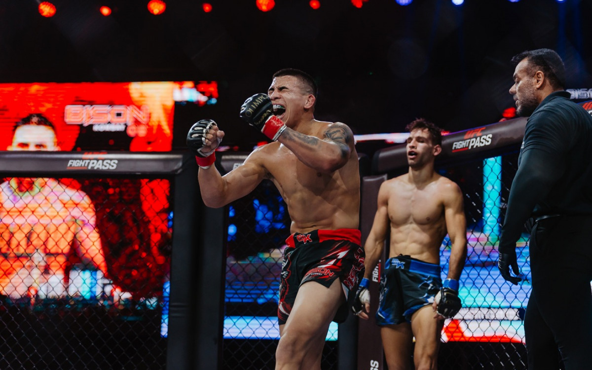 Vitória no Bison Kombat 8 foi comemorada pelo jovem lutador