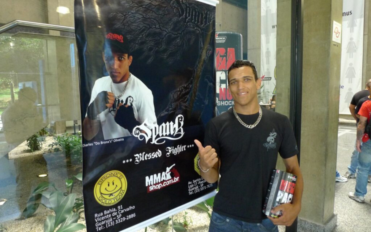 SPANK já patrocinou Charles do Bronx, um dos principais nomes do Brasil no MMA atualmente