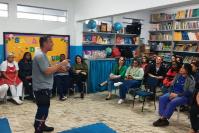 Samu de Duque de Caxias capacita profissionais da educação