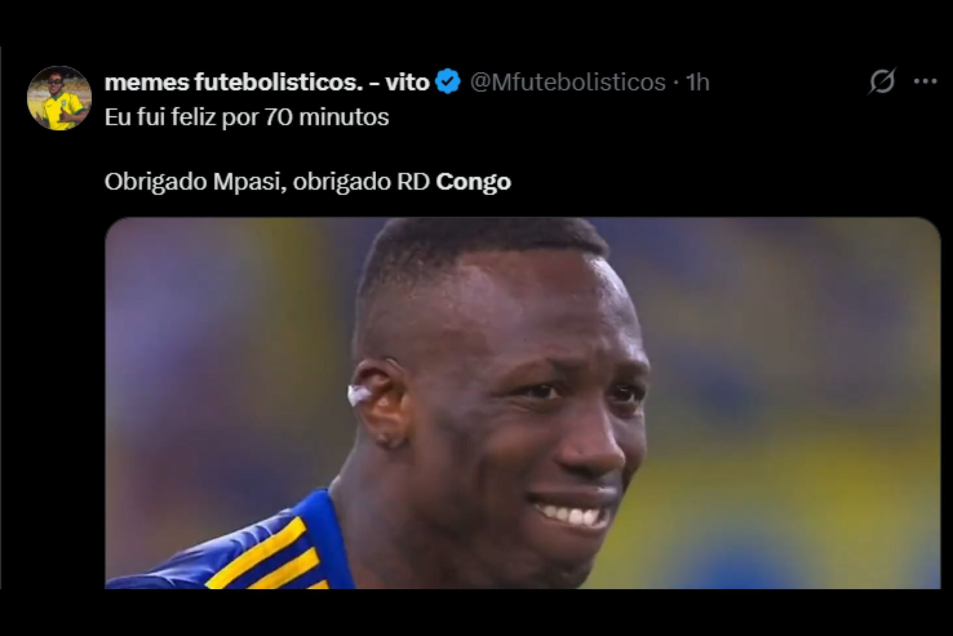 Brasileiros lamentam eliminação da RD Congo para a Inglaterra - Reprodução / X