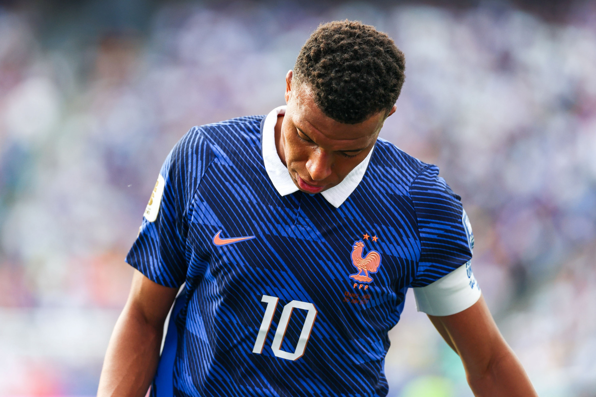 Kylian Mbapp&eacute;, jogador da Fran&ccedil;a, durante partida da Copa do Mundo - William Volcov / Parceiro / Ag&ecirc;ncia O Dia