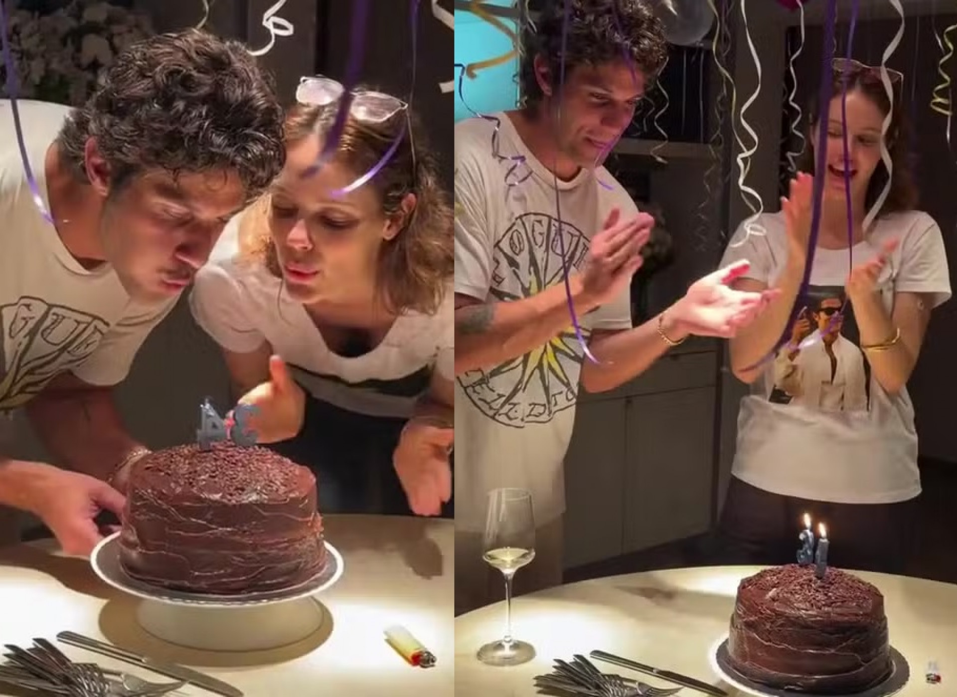 Chay Suede celebra os 34 anos em festa intimista