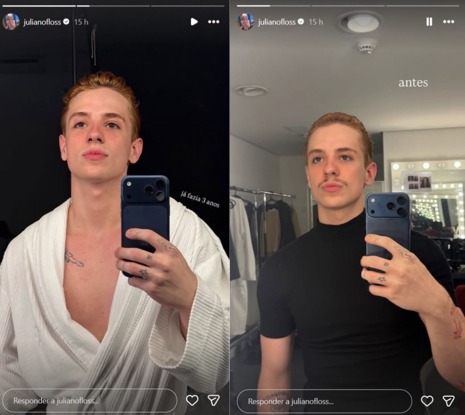 Juliano Floss apostou em novo visual de 'cara limpa' - Reprodução / Instagram