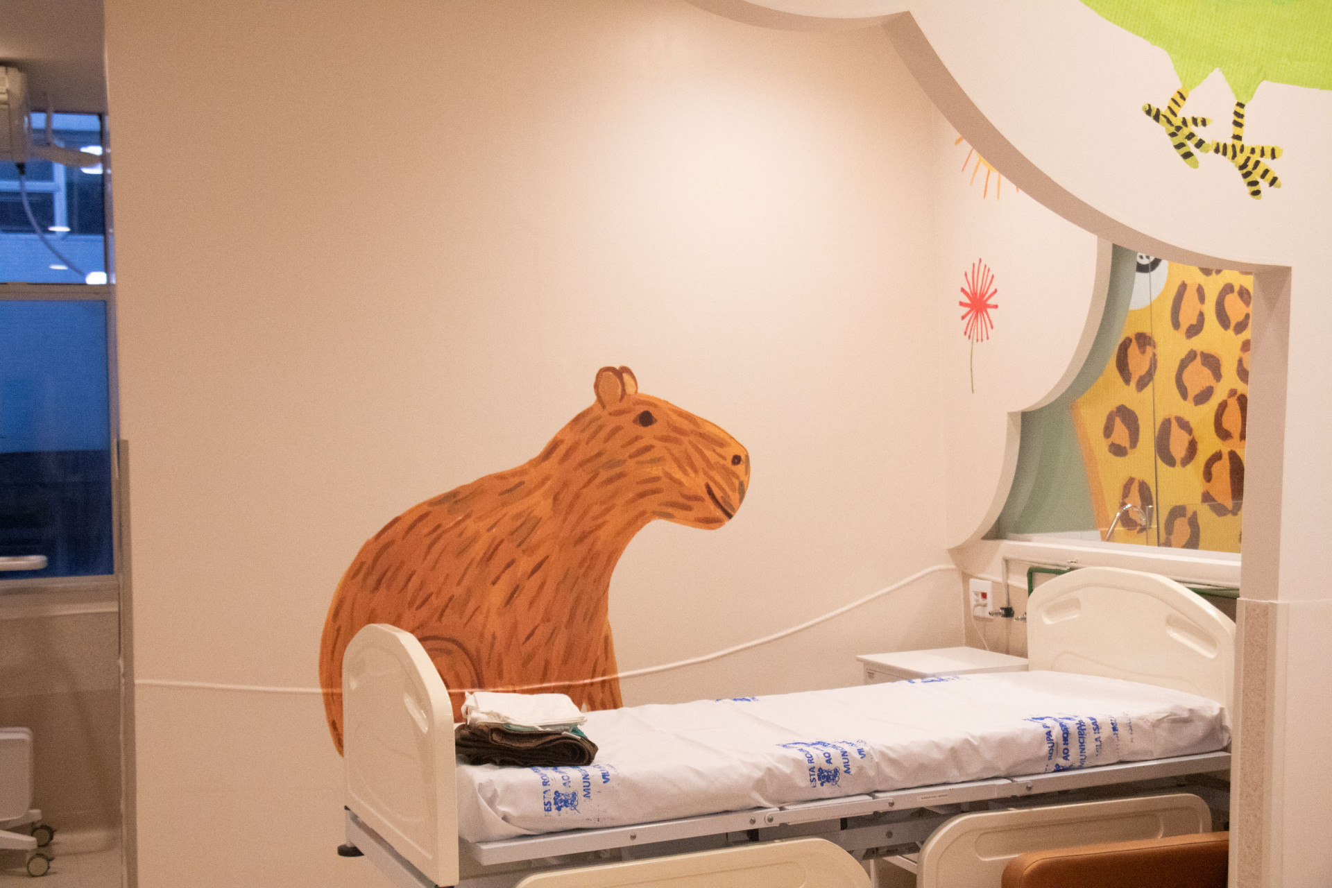Os novos quartos unem arte e humanização no atendimento pediátrico do Hospital Municipal Jesus - Érica Martin/Agência O Dia