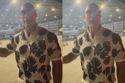 The Rock chega ao Brasil e arrisca português em vídeo; assista