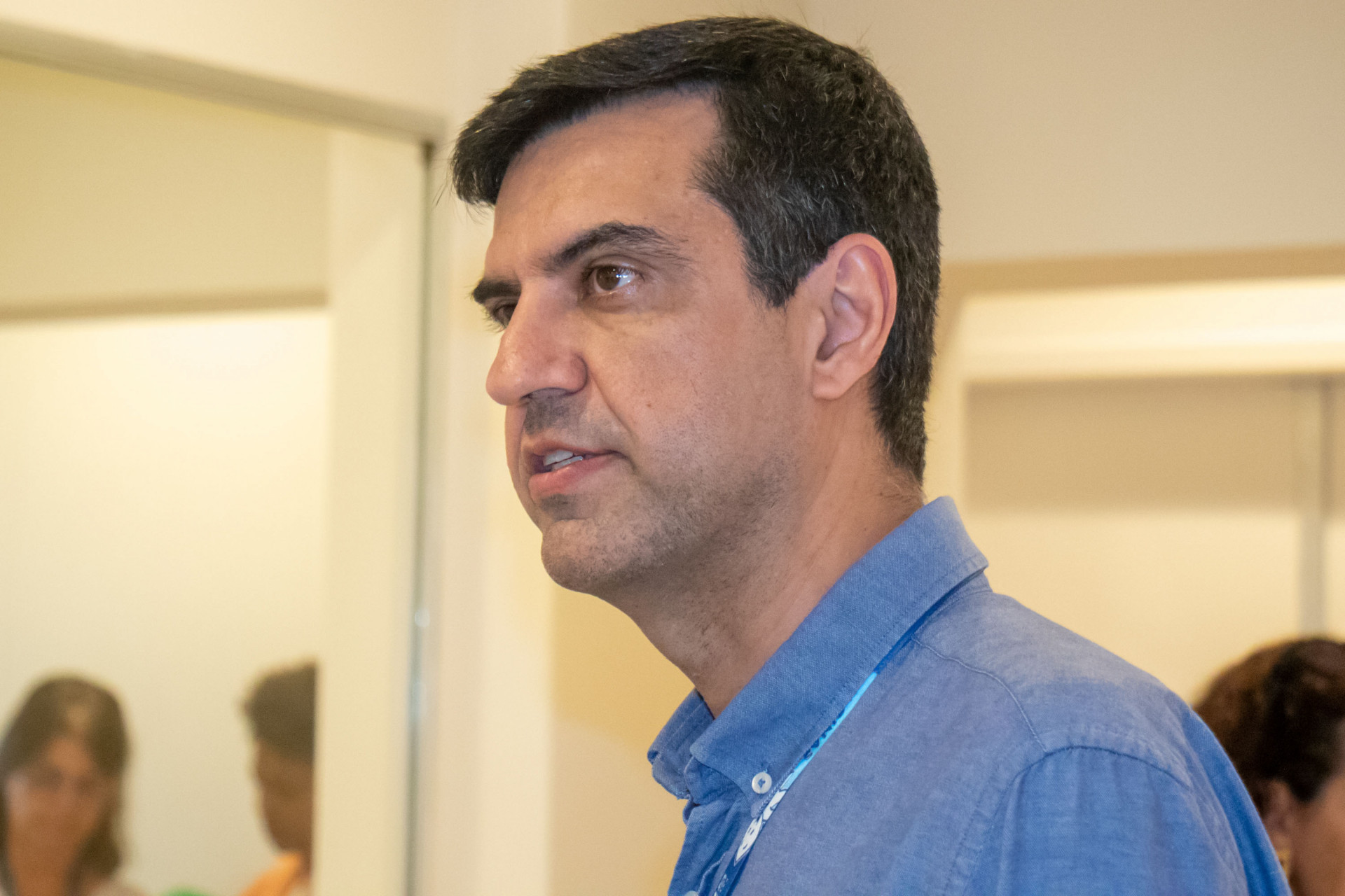 Secretário de Saúde do Rio, Rodrigo Prado, na inauguração das enfermarias no Hospital Municipal Jesus - Érica Martin/Agência O Dia