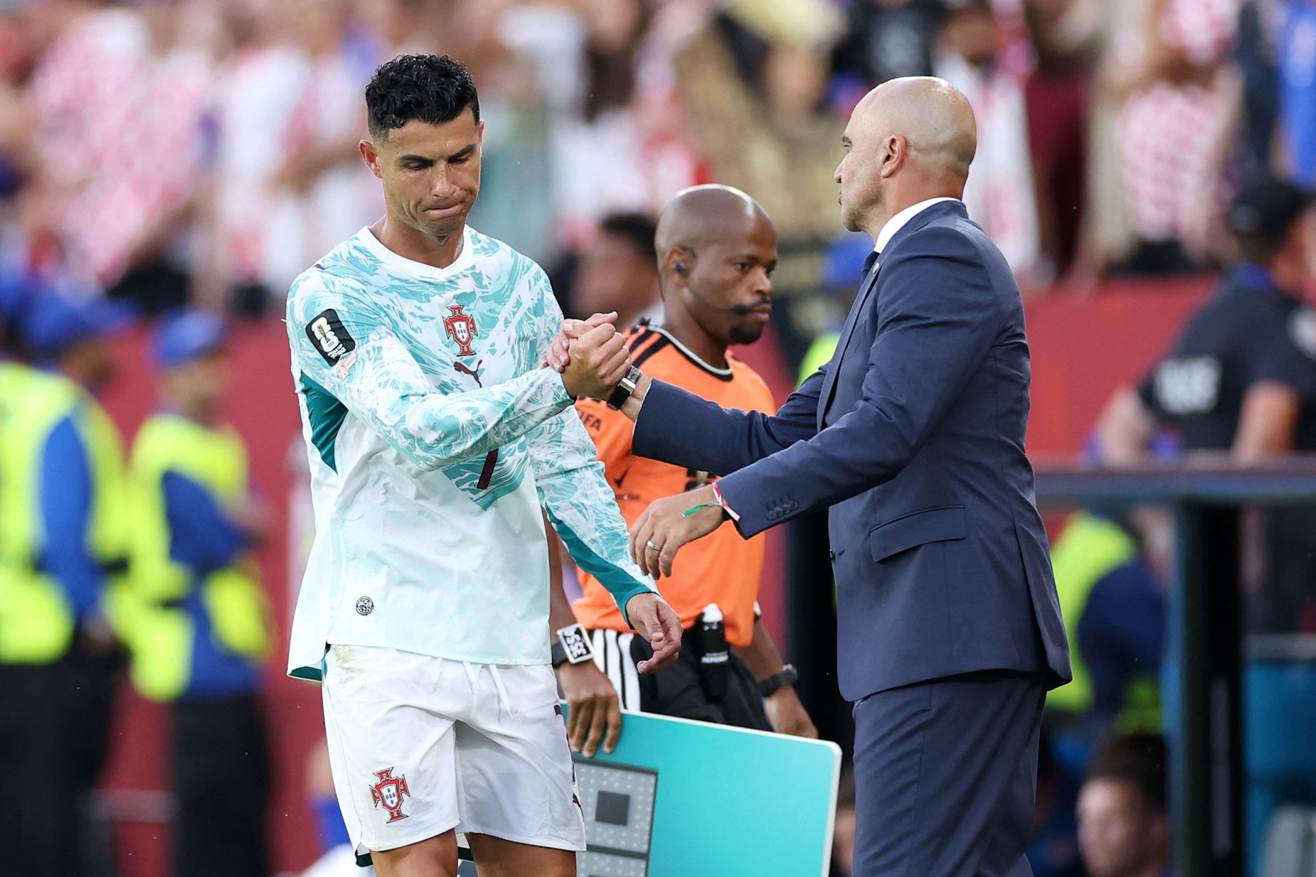 Técnico de Portugal valoriza vitória e explica substituição de Cristiano Ronaldo