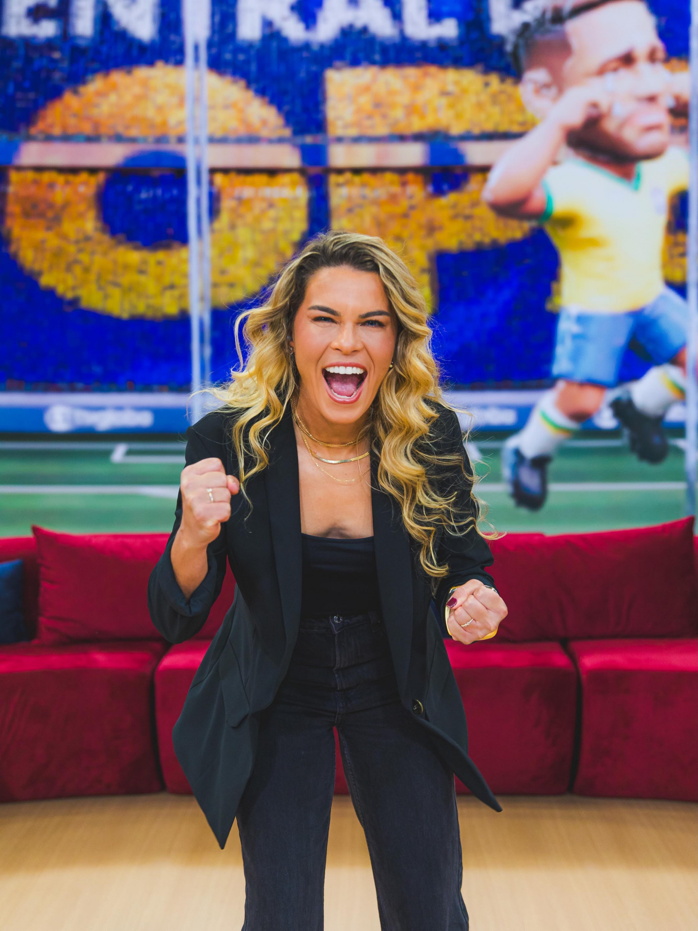 Tamires Dias analisa jogos da Copa do Mundo em atração da TV Globo  - Reprodução/Instagram 