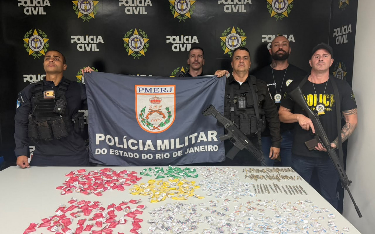 Operação conjunta das polícias Civil e Militar terminou com três suspeitos presos e apreensão de drogas no Lagomar