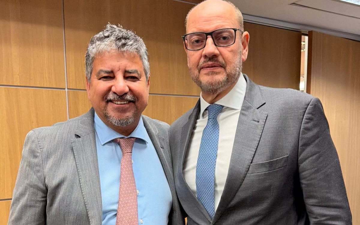 Prefeito de Maricá e vice-presidente nacional do PT, Washington Quaquá, se reuniu com o governador interino do Estado do Rio de Janeiro
