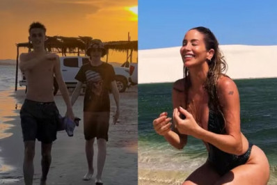 Danielle Winits abre álbum nos Lençóis Maranhenses: 'Emanando energia'
