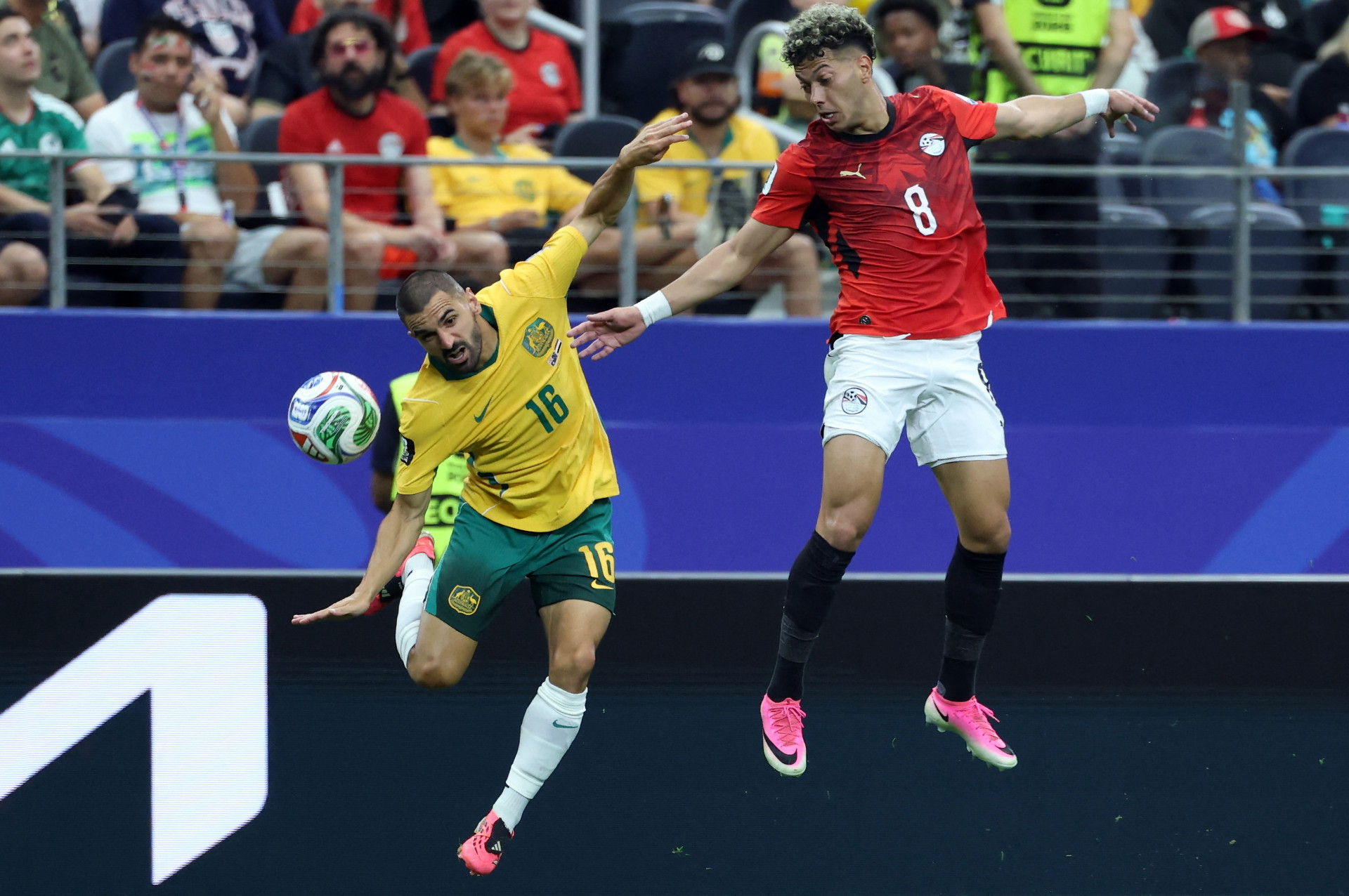 Austrália e Egito se enfrentaram na segunda fase da Copa - AFP