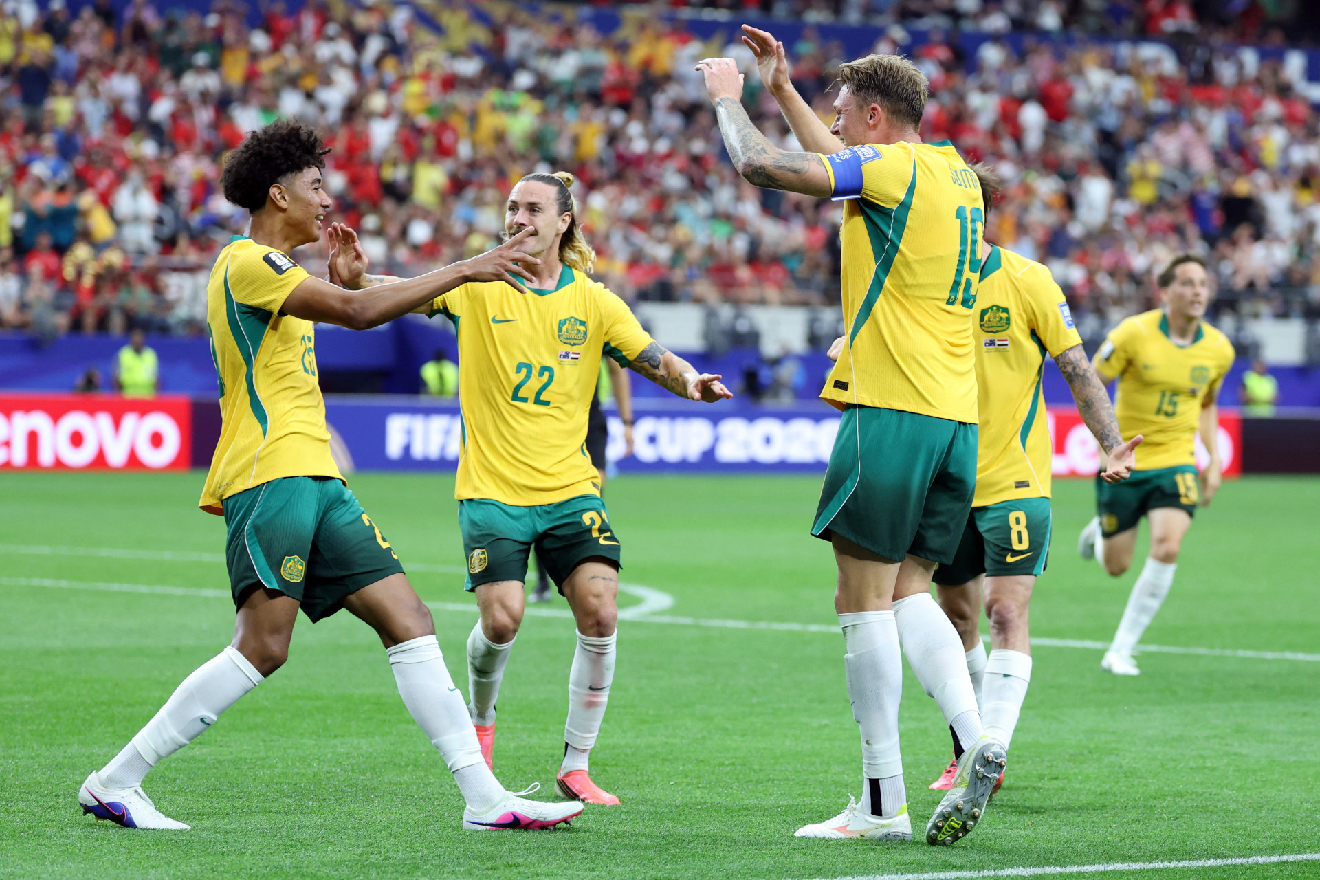 Austrália e Egito se enfrentaram na segunda fase da Copa - AFP