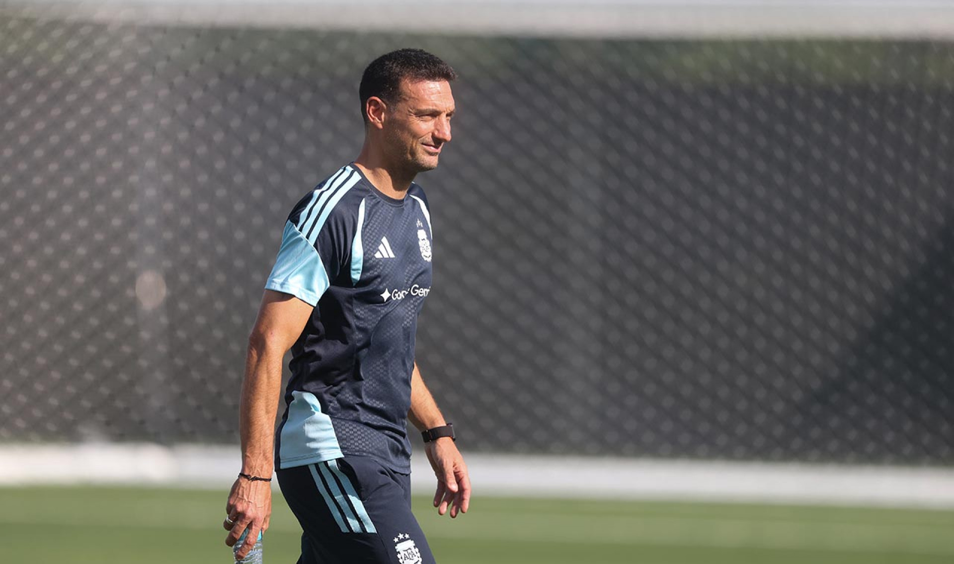 KANSAS CITY, KANSAS - JUNE 29: a during the training and press conference of Argentina one day ahead of the FIFA World Cup 2026 Group J match between Argentina and Algeria at Sporting Kansas City Training Centre on June 29, 2026 in Kansas City, Kansas. (Photo by Richard Pelham/Getty Images)