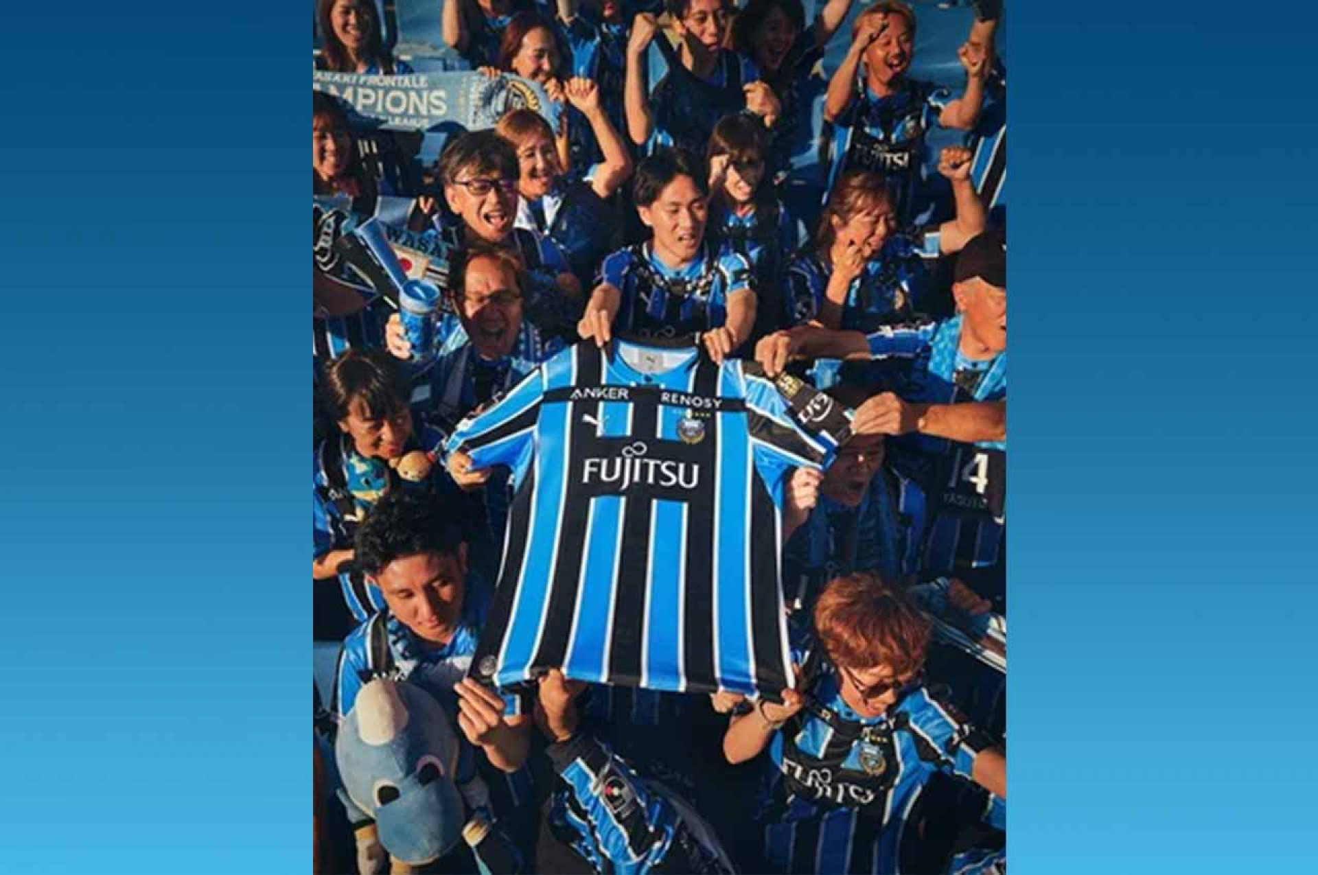 Frontale lan&ccedil;a  camisa em homenagem ao Gr&ecirc;mio - Divulga&ccedil;&atilde;o/Kawasaki Frontale