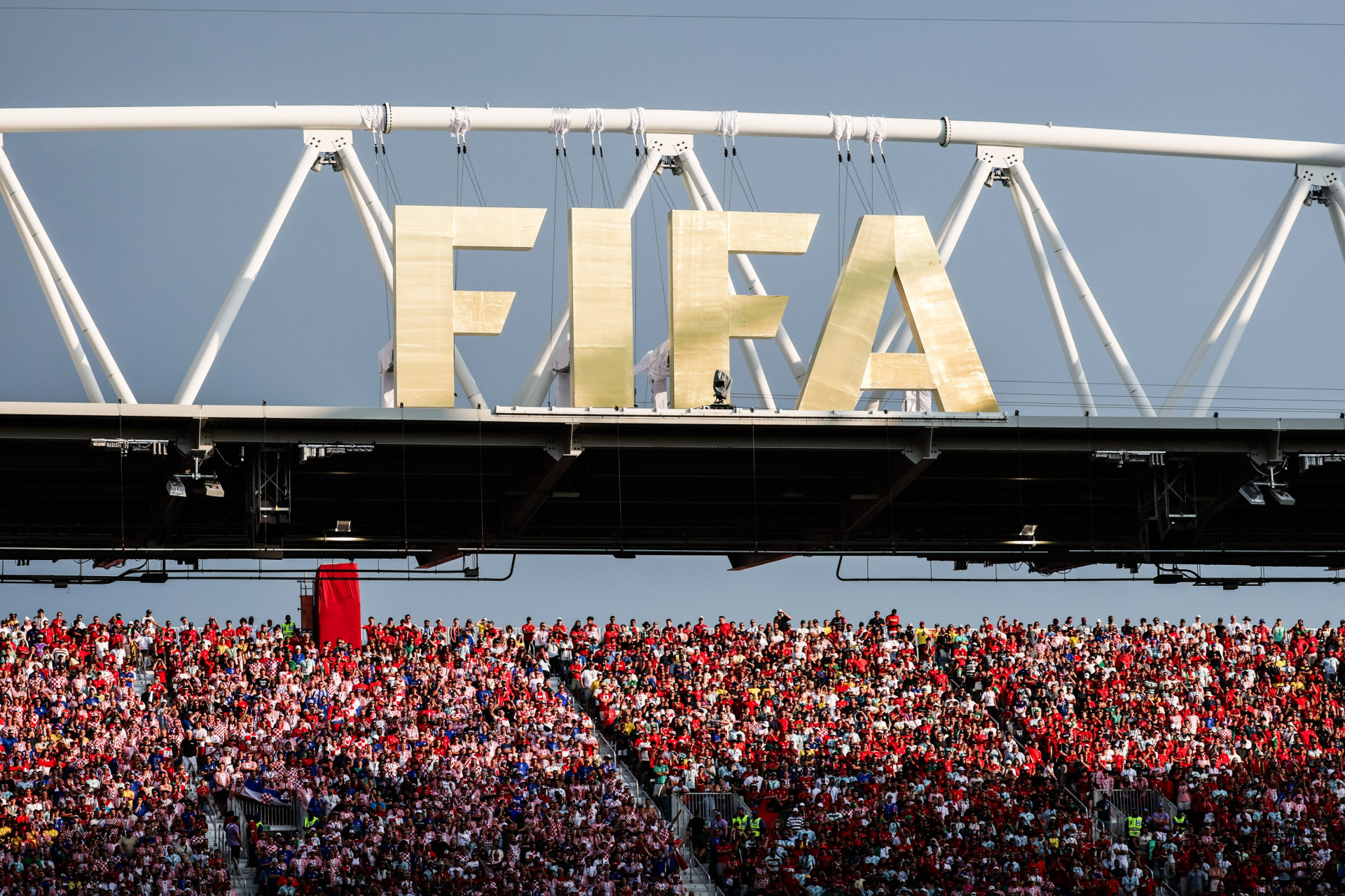 Logo da Fifa no estádio de Toronto, onde a partida foi realizada nesta quinta-feira (2) - Willian Volcov / Parceiro / Agência O Dia