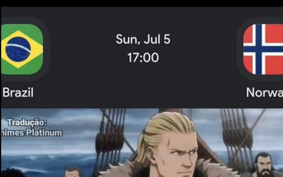 Brasil x Noruega vira anime antes de decis&atilde;o na Copa do Mundo; veja