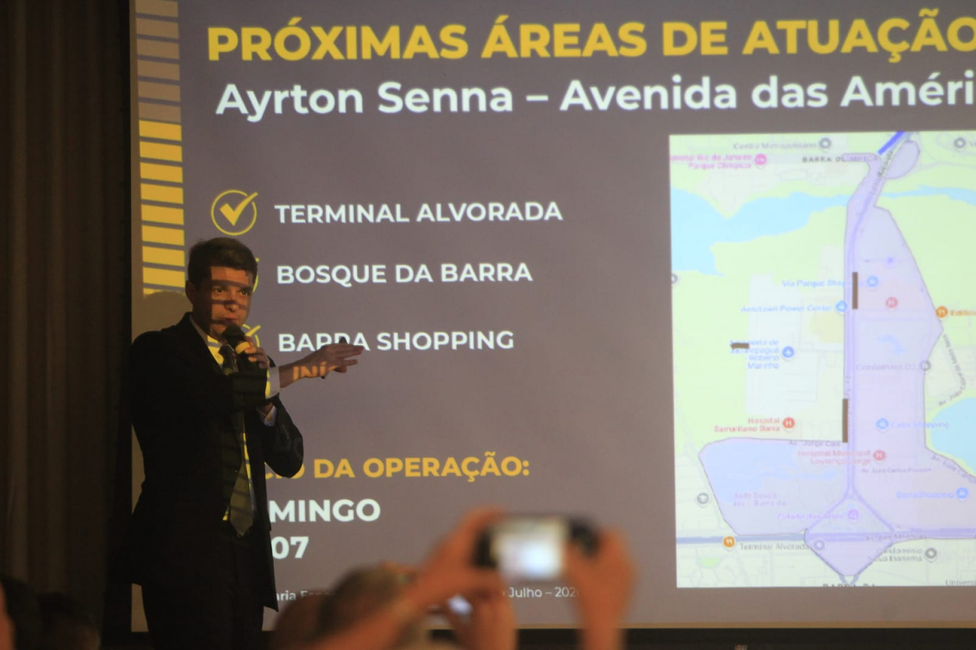 Prefeitura do Rio apresenta atuação da Força Municipal a empresários e moradores da Barra da Tijuca - Reginaldo Pimenta / Agência O Dia