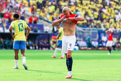 Haaland celebra vitória sobre o Brasil: 'Maior da história da Noruega'