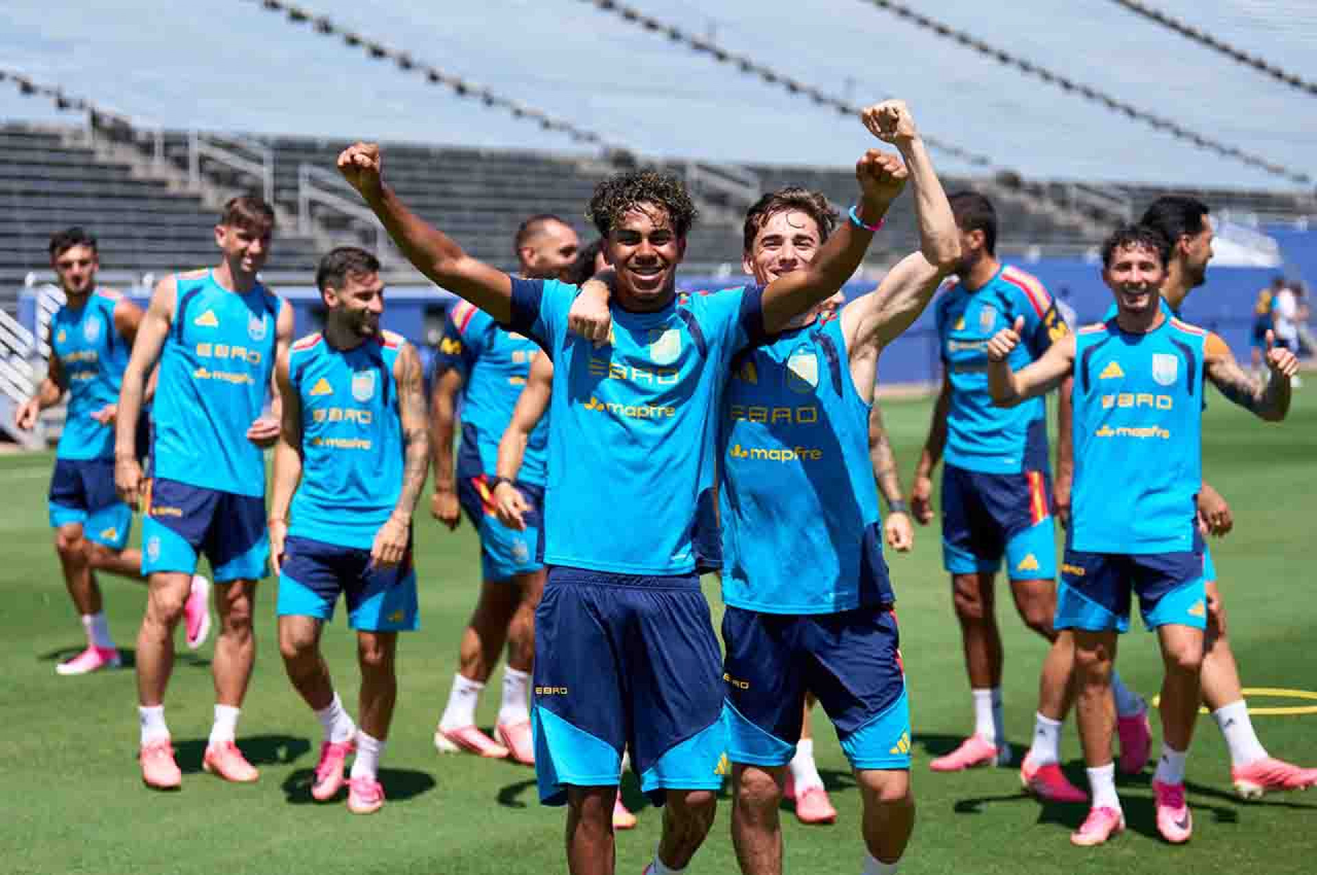 Treino da Sele&ccedil;&atilde;o da Espanha - Reprodu&ccedil;&atilde;o do X @SpainIsFootball
