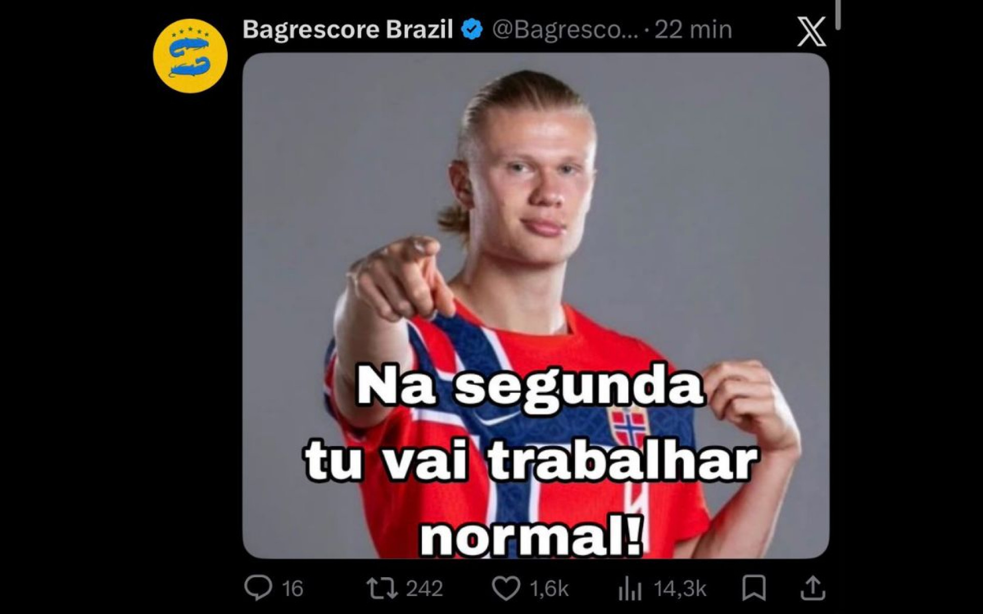 Eliminação do Brasil para a Noruega rendeu memes nas redes sociais - Reprodução / Internet