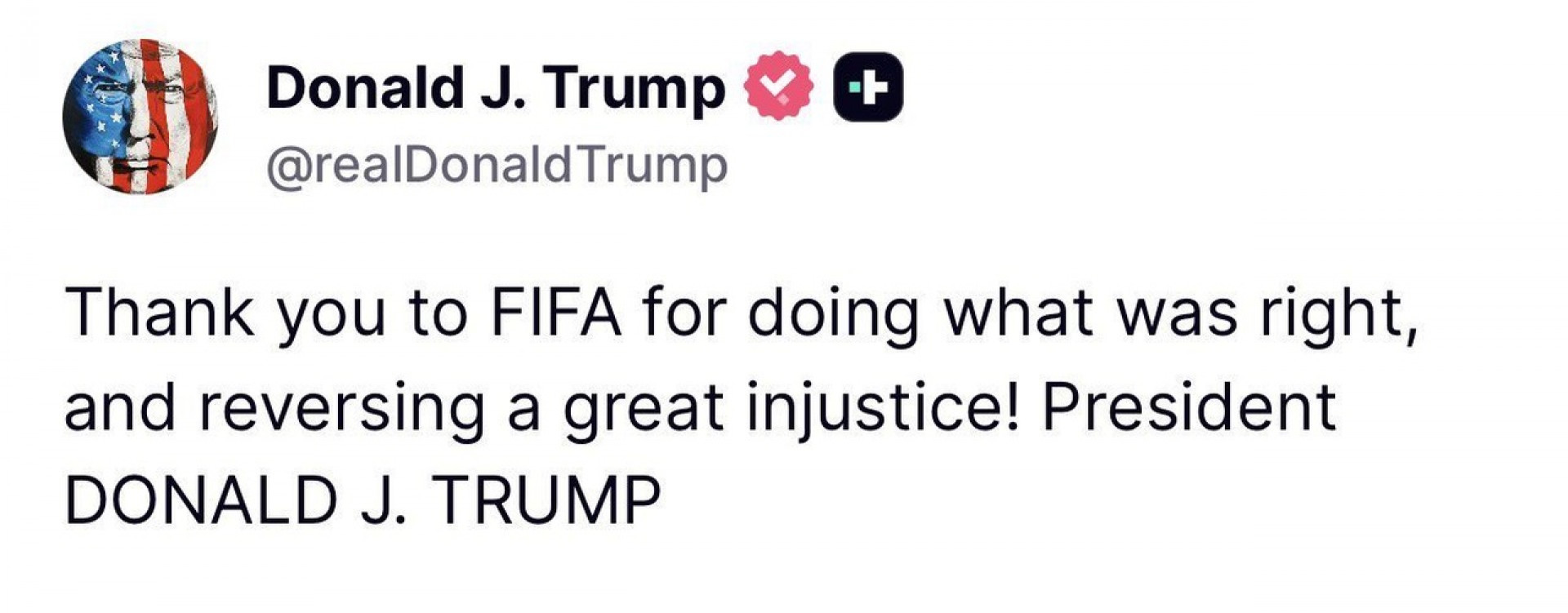 Trump agradece &agrave; Fifa ap&oacute;s Balogun escapar de suspens&atilde;o: “Grande injusti&ccedil;a”