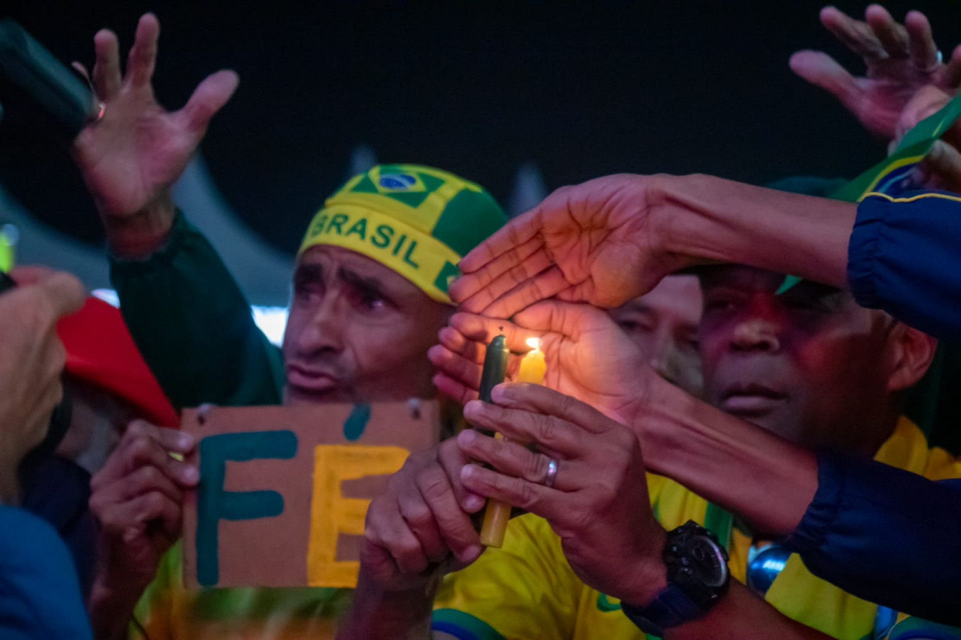 Torcedores sofreram com eliminação do Brasil - Erica Martin / Agência O Dia