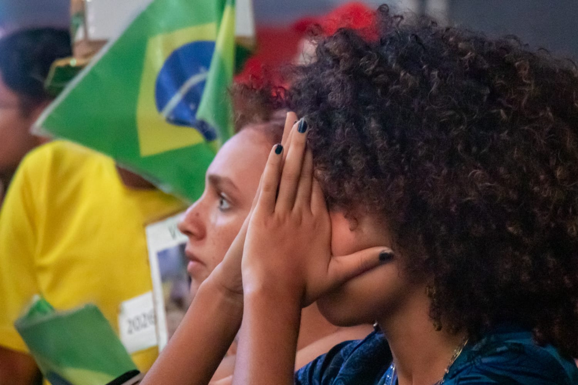 Torcedores sofreram com eliminação. Ninguém queria acreditar - Erica Martin / Agência O Dia