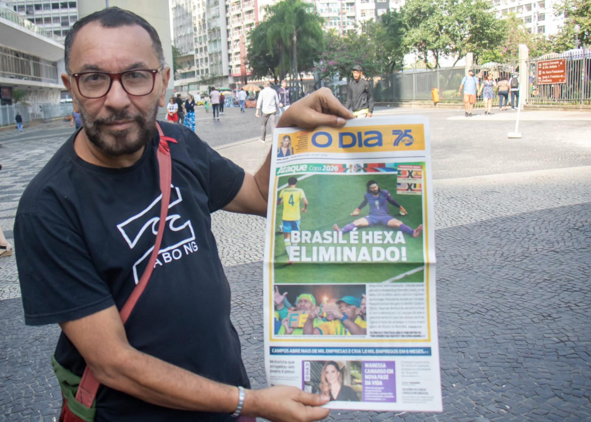 Bernardo Aires, leitor do DIA, disse que já dava para ver o desempenho fraco da Seleção na fase de grupos - Érica Martin / Agência O Dia