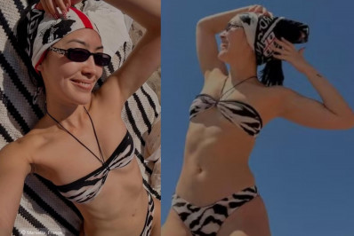 Ana Hikari exibe boa forma durante férias no verão europeu