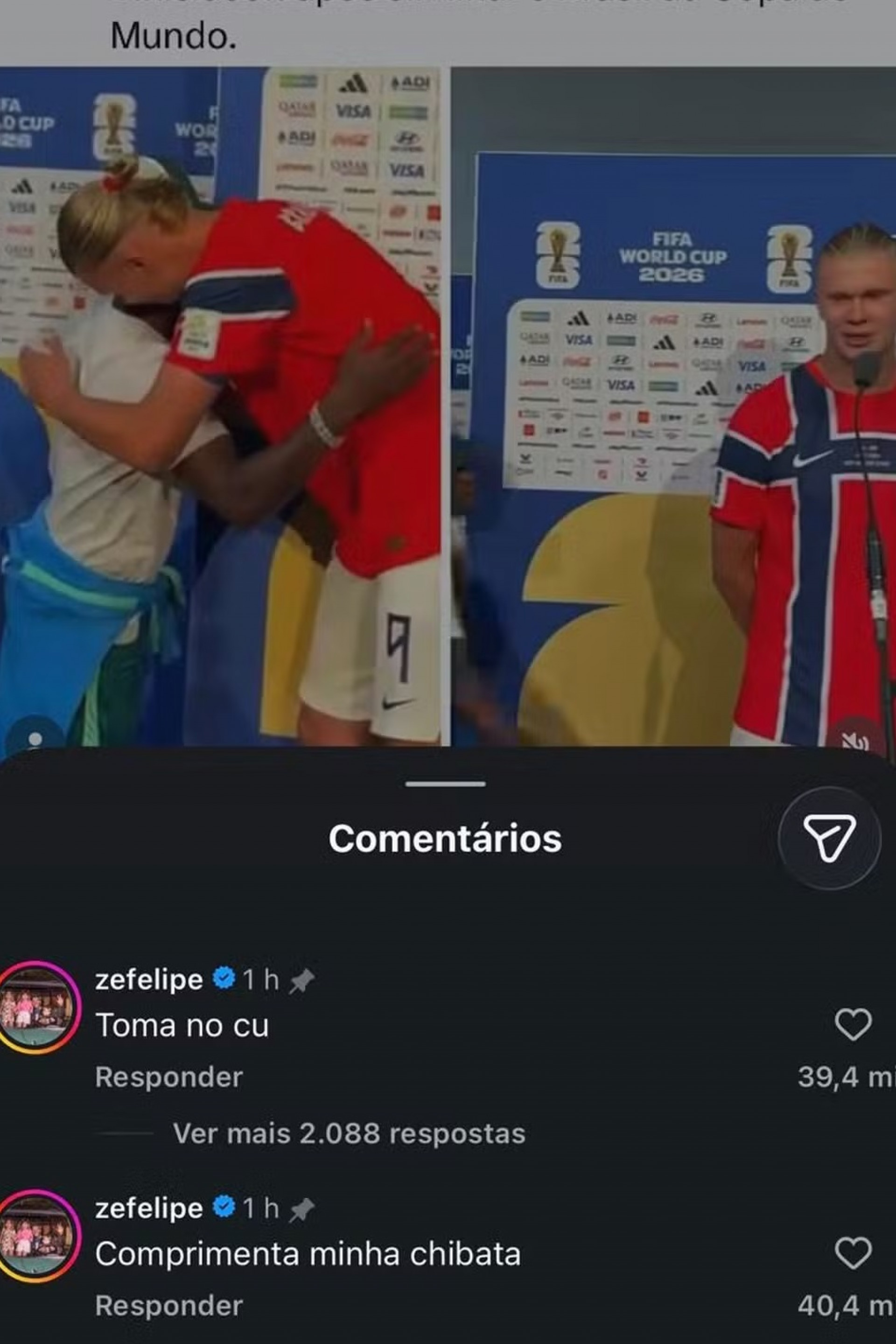 Zé Felipe se revolta com atitude de Vini Jr. - Reprodução do Instagram