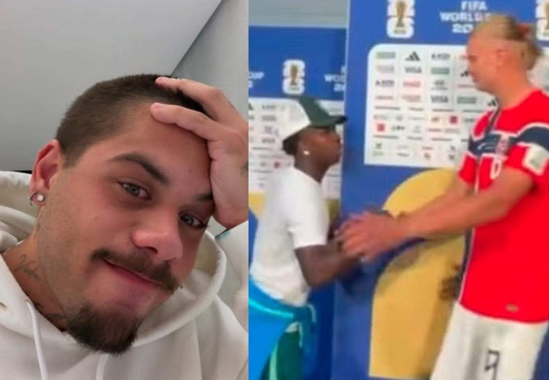 Zé Felipe se revolta com atitude de Vini Jr. - Reprodução