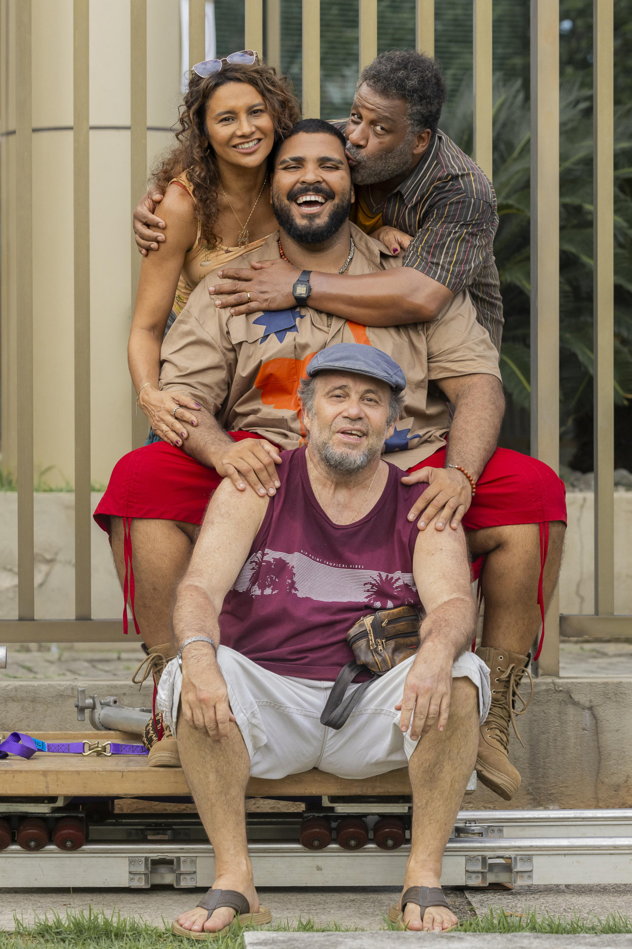 Pablo e Luisão:  Conceição (Dira Paes), Luisão (Ailton Graça), Pablo (Otavio Muller) e Paulo Vieira - Léo Rosario / TV Globo