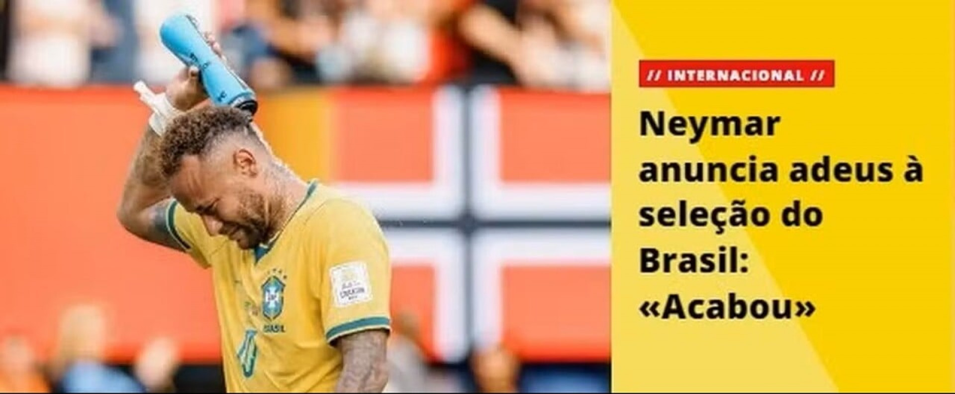 Jornais estrangeiros repercutem adeus de Neymar &agrave; Sele&ccedil;&atilde;o: “Despedida amarga”