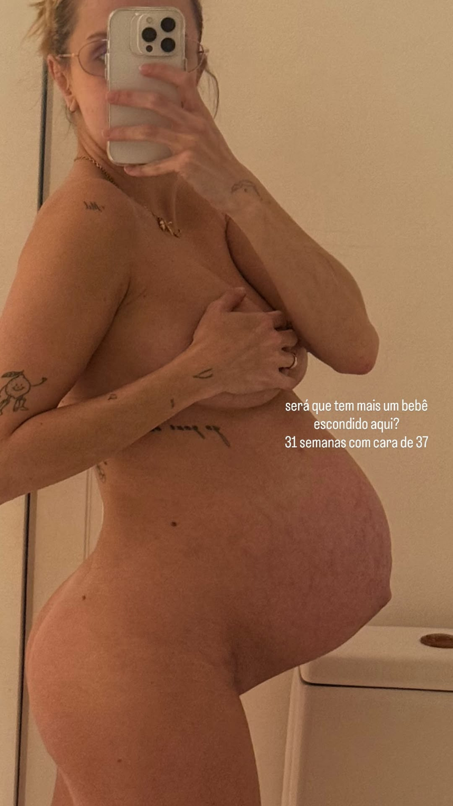 Isabella Scherer mostrou barriga de 31 semanas de gestação - Reprodução/Instagram